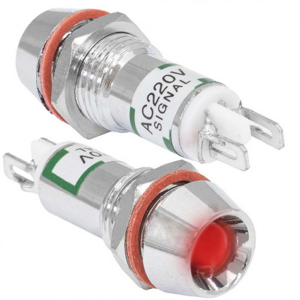 Светодиодная лампочка в корпусе L-616-R 220v (10mm)