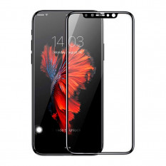 3D Стекло противоударное для iPhone X (чёрный)