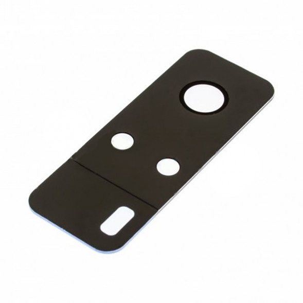 Стекло задней камеры для Vivo Y31 (2021), Y53s (без рамки) (Голубое)