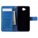 Чехол книжка с визитницей для Microsoft Lumia 650 (Голубой)