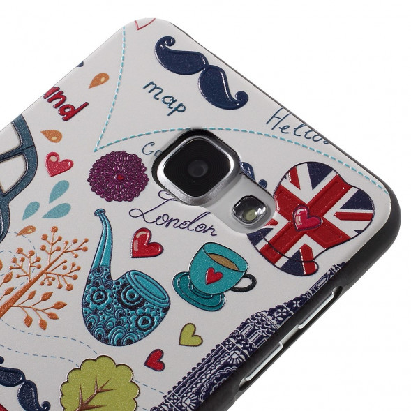 Текстурный TPU чехол накладка для Samsung Galaxy A7 (2016) SM-A710F (Мультфильм)