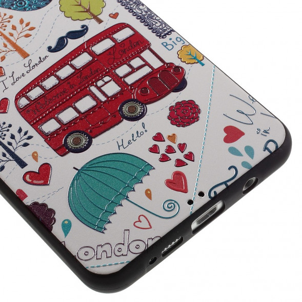 Текстурный TPU чехол накладка для Samsung Galaxy A7 (2016) SM-A710F (Мультфильм)