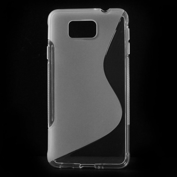 Антискользящий чехол для Samsung Galaxy Alpha G850 (Прозрачный)