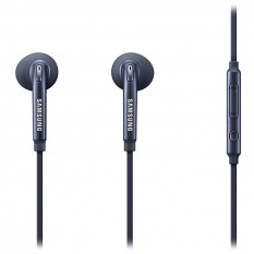 Гарнитура блистер Samsung 3,5мм EG920 (G920, вакуумные спикеры, кл.громкости) (Черная)