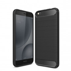 Чехол накладка Carbon Fibre для Xiaomi Mi5C (черный)