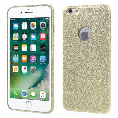 Чехол накладка с блесками для iPhone 6S Plus / 6 Plus (золото)