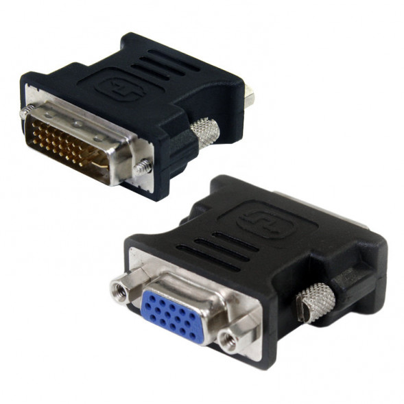 Переходник DVI - VGA Atcom АТ1209 (чёрный)