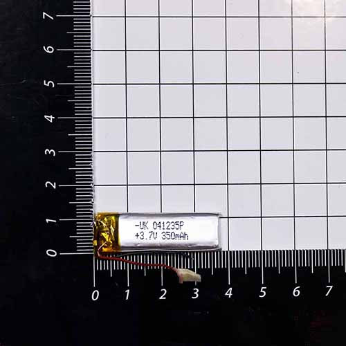 35X12X4mm 3.7V 350mAh Литий-полимерный аккумулятор