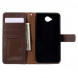 Чехол книжка с визитницей для Microsoft Lumia 650 (Коричневый)