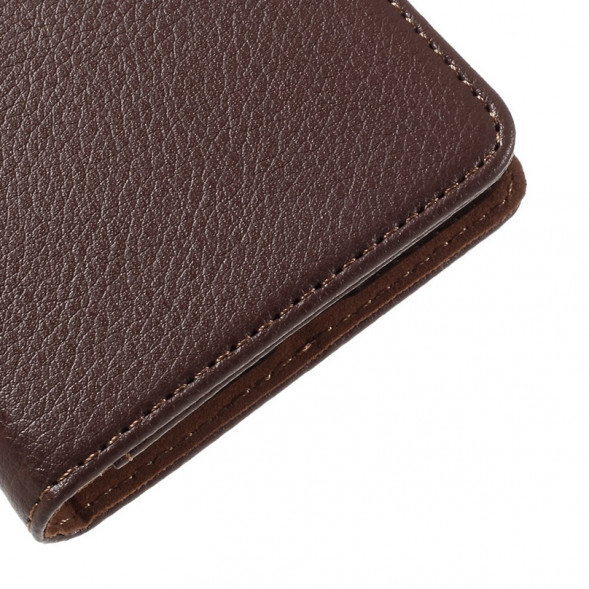 Чехол книжка с визитницей для Microsoft Lumia 650 (Коричневый)