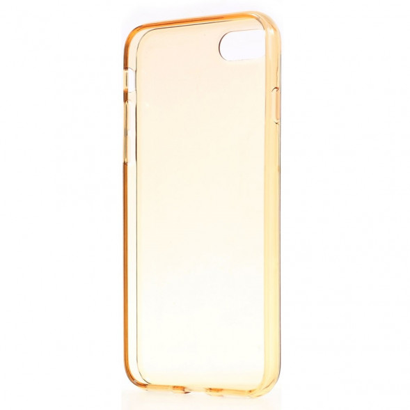 Силиконовый TPU накладка чехол для iPhone 7 (Золото)