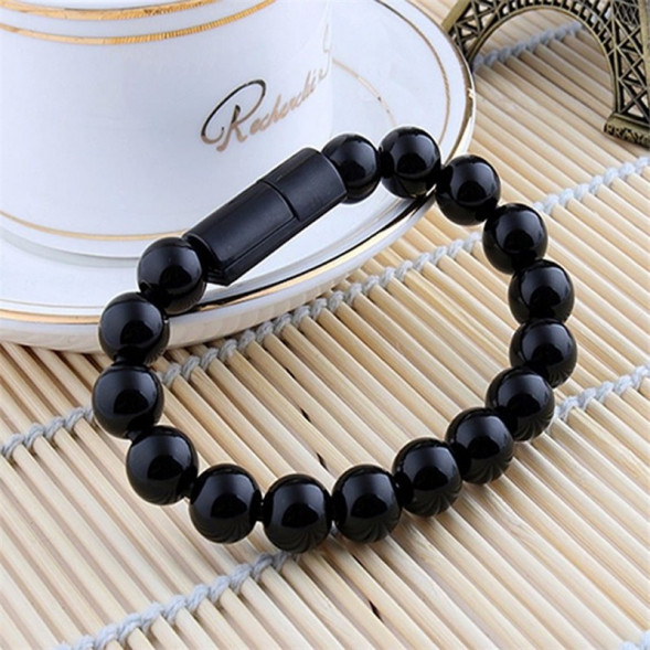 Кабель зарядки - браслет Lightning Wearable Bracelet Charging Line для iPhone (Чёрный)