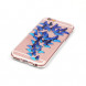 Силиконовый чехол с рисунком для iPhone 6, 6S (синие бабочки)