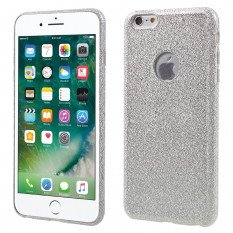 Чехол накладка с блесками для iPhone 6S Plus / 6 Plus (серебро)