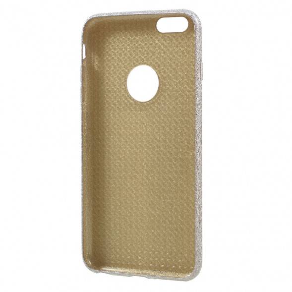 Чехол накладка с блесками для iPhone 6S Plus / 6 Plus (серебро)