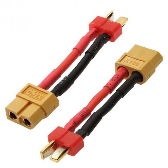 XT60 F to Deans M 14AWG 4CM Разъемы для RC