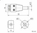 PDC-MS 2.1х5.5 DC Разъем питания штекер с клеммной колодкой