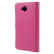 Чехол книжка с визитницей для Microsoft Lumia 650 (Малиновый)