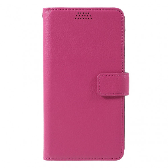 Чехол книжка с визитницей для Microsoft Lumia 650 (Малиновый)