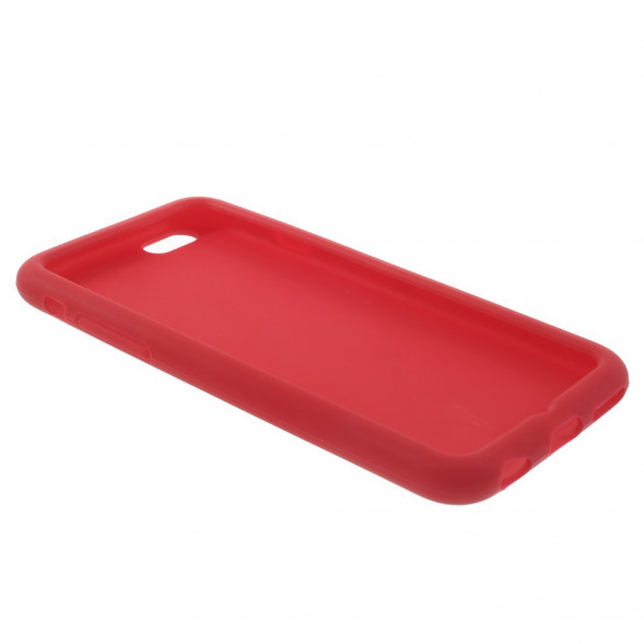 Силиконовый чехол накладка для iPhone 6, 6S (Красный)