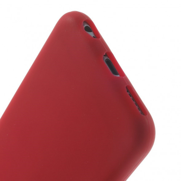 Силиконовый чехол накладка для iPhone 6, 6S (Красный)