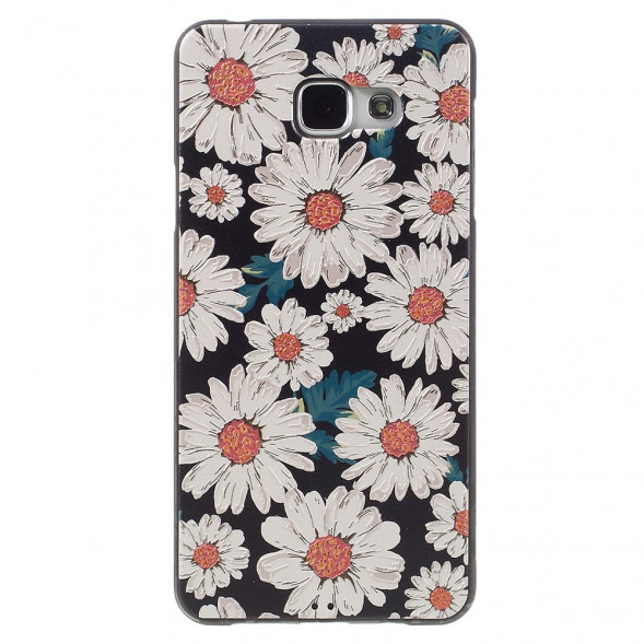 Текстурный TPU чехол накладка для Samsung Galaxy A7 (2016) SM-A710F (Ромашки)