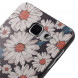 Текстурный TPU чехол накладка для Samsung Galaxy A7 (2016) SM-A710F (Ромашки)