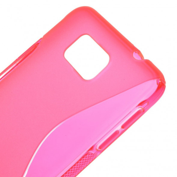 Антискользящий чехол для Samsung Galaxy Alpha G850 (Малиновый)