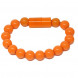 Кабель зарядки - браслет Lightning Wearable Bracelet Charging Line для iPhone (Оранжевый)