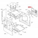 00703294 Дверца заварочного узла для Bosch VeroCafe, Siemens EQ.5, EQ.6 (черная) РАЗК061