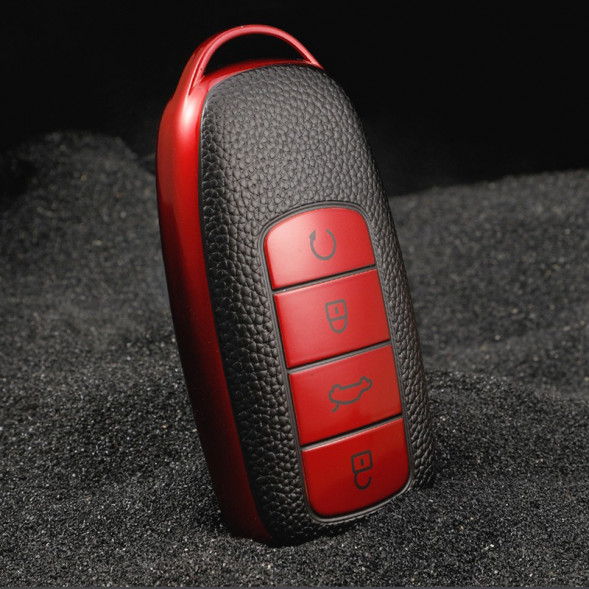 Чехол для ключа Omoda C5, Chery Tiggo 8 Pro, Tiggo 8plus, 5 Plus, 7 Pro (Красный)