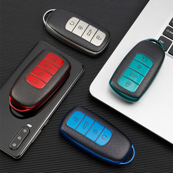 Чехол для ключа Omoda C5, Chery Tiggo 8 Pro, Tiggo 8plus, 5 Plus, 7 Pro (Красный)