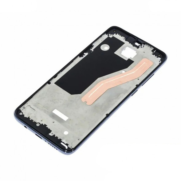 Рамка дисплея для Xiaomi Redmi Note 8 Pro (на 2 SIM карты) (Черный) средняя часть