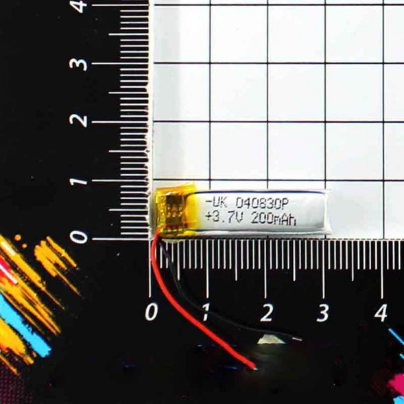 30X8X4mm 3.7V 200mAh Литий-полимерный аккумулятор