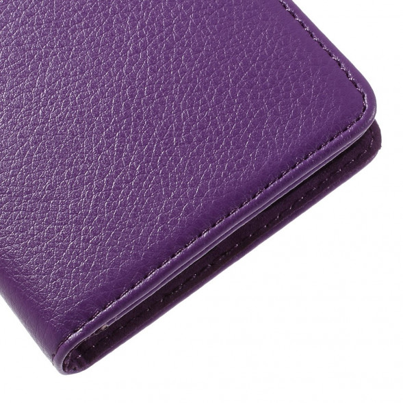 Чехол книжка с визитницей для Microsoft Lumia 650 (Фиолетовый)
