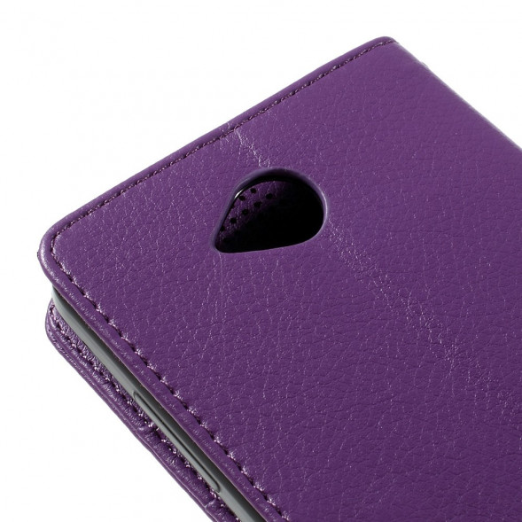 Чехол книжка с визитницей для Microsoft Lumia 650 (Фиолетовый)