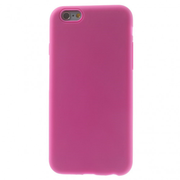 Силиконовый чехол накладка для iPhone 6, 6S (Малиновый)