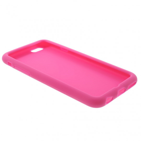 Силиконовый чехол накладка для iPhone 6, 6S (Малиновый)