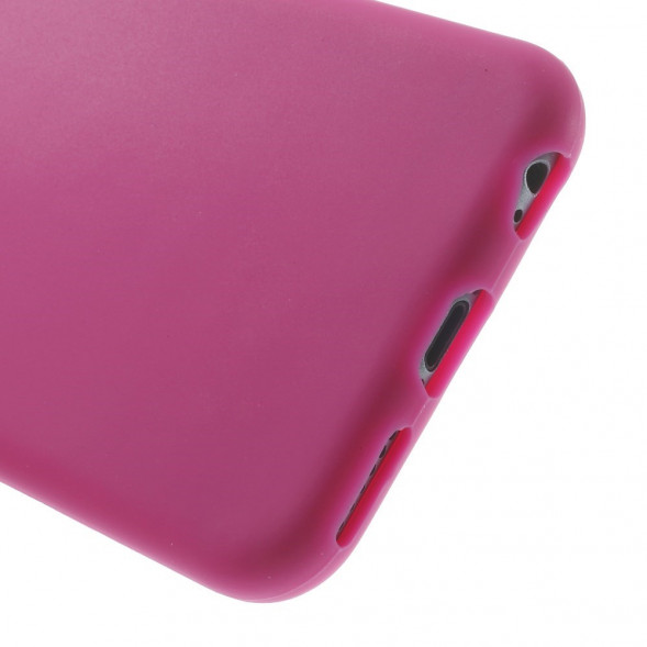 Силиконовый чехол накладка для iPhone 6, 6S (Малиновый)