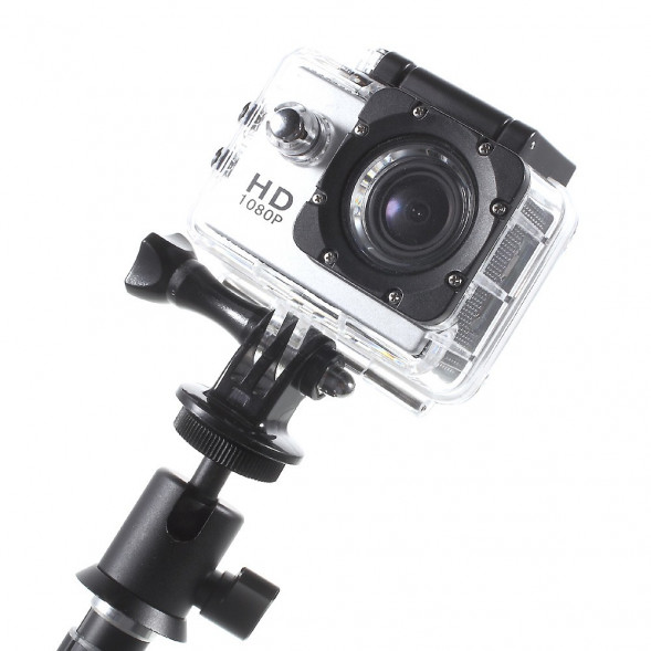 Металлический выдвижной монопод для камеры GoPro Hero 4, 3 +, 3, 2, 1
