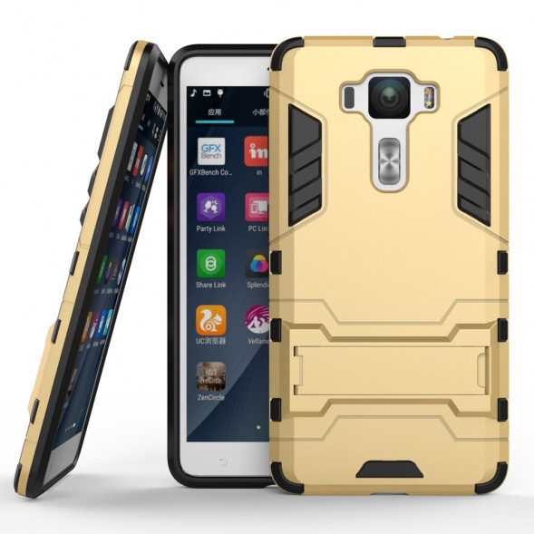 Чехол Duty Armor с подставкой для ASUS ZenFone 3 Deluxe ZS550KL (Золотистый)