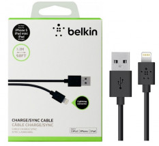 USB Дата-кабель зарядки Belkin Lightning 1.2m для iPhone (Чёрный)