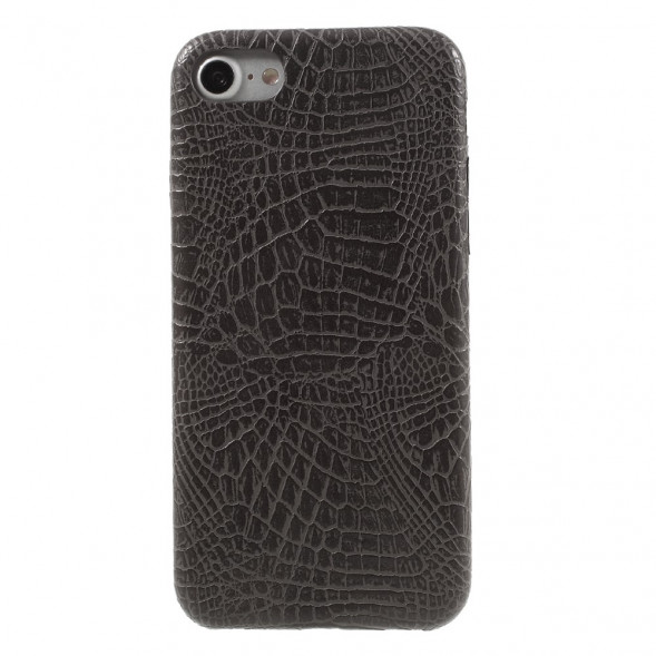 Чехол под крокодиловую кожу для iPhone 7 / iPhone 8 (серый)
