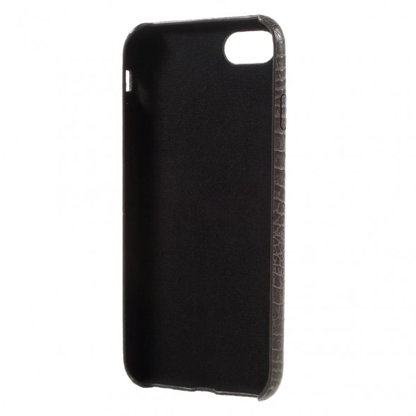 Чехол под крокодиловую кожу для iPhone 7 / iPhone 8 (серый)