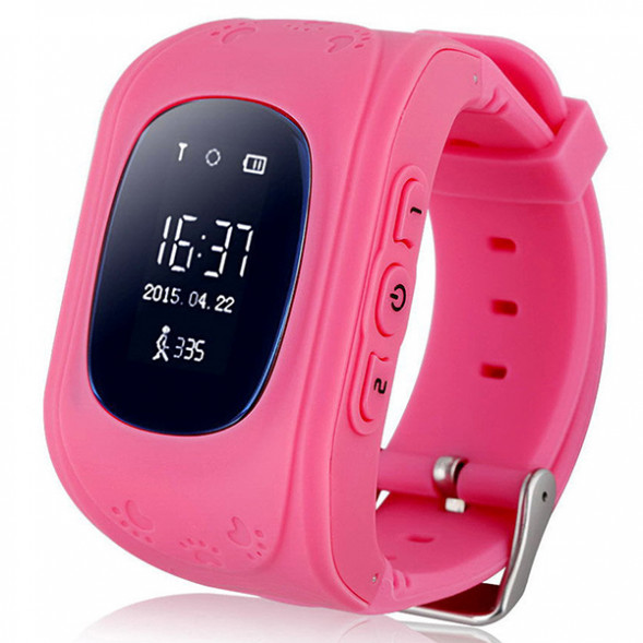 Умные детские часы Smart Baby Watch Q50 (розовый) с GPS трекером