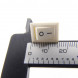Переключатель ON-OFF 10x15мм 3A 250VAC 2Pin (белая клавиша)