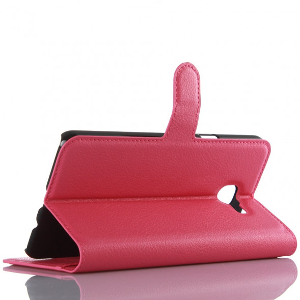 Чехол книжка с визитницей для Samsung Galaxy A9 (2016) (Малиновый)