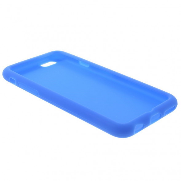 Силиконовый чехол накладка для iPhone 6, 6S (Синий)
