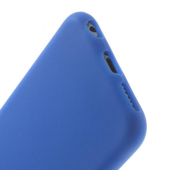 Силиконовый чехол накладка для iPhone 6, 6S (Синий)