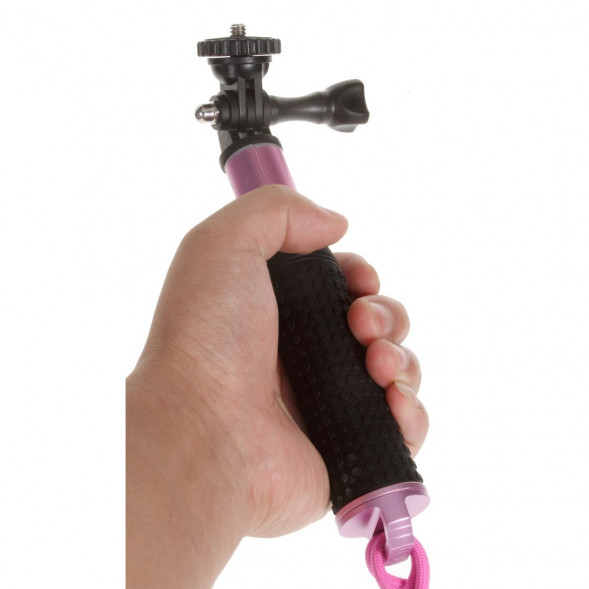 Мини монопод для селфи камеры GoPro Hero 4, 3 +, 3, 2, 1 (Розовый)